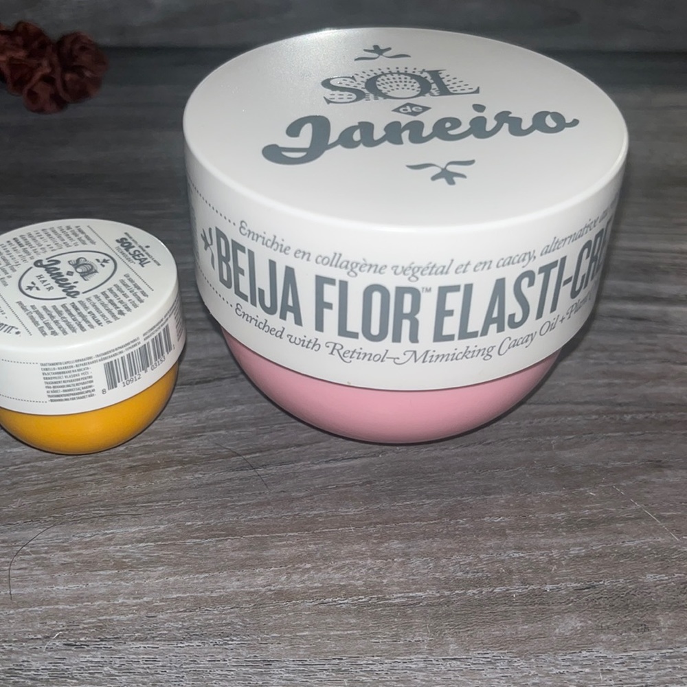 Sol de janiero beija flor elasti-cream and mini hair mask !
